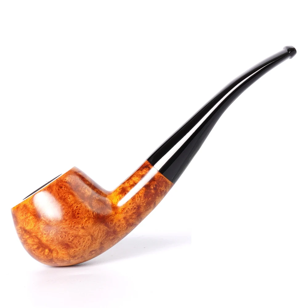 Handgefertigte 9mm Holmes Pfeife mit gebogenem Griff