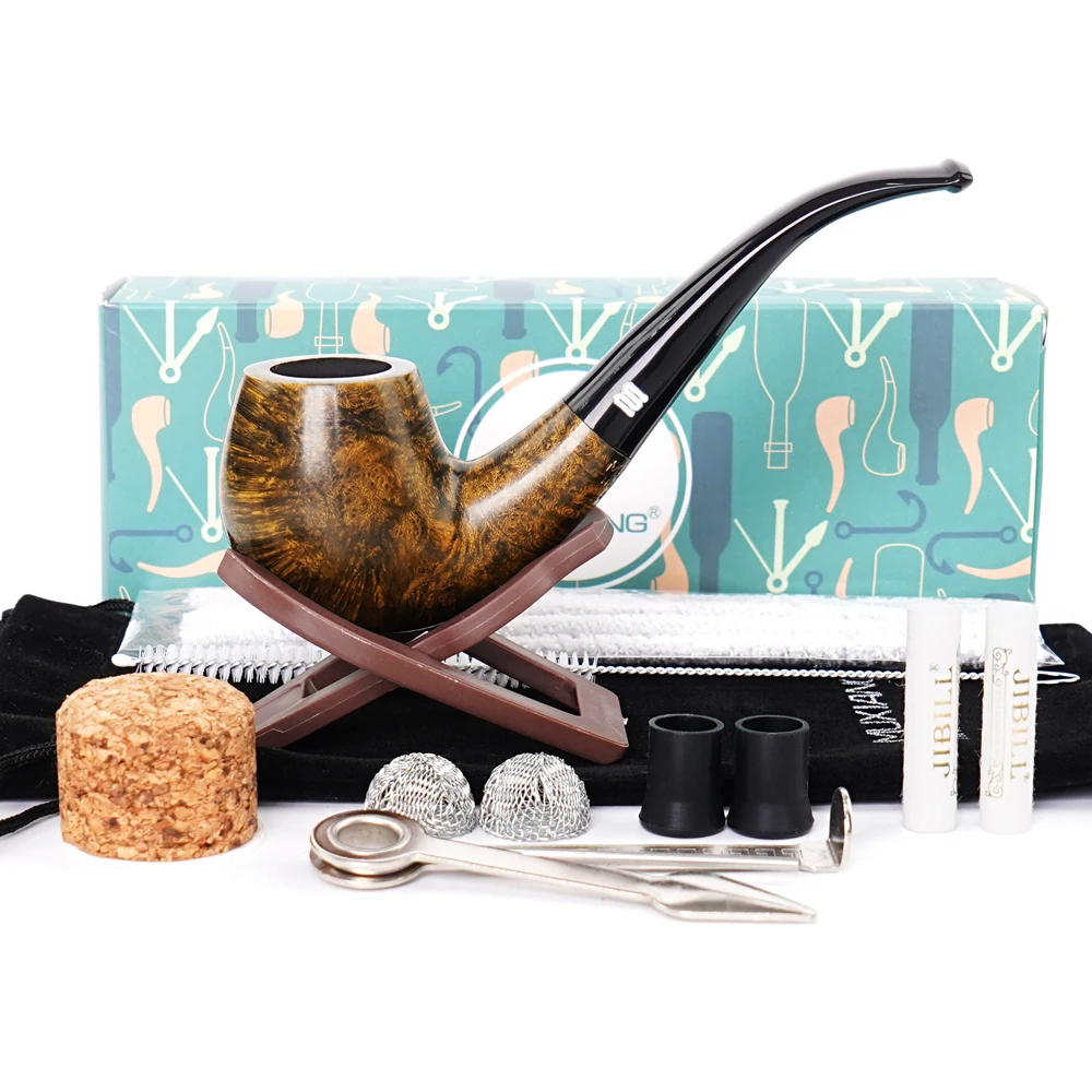 Dunkelbraune klassische 9mm Sherlock Holmes Pfeife