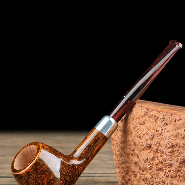 Pfeife aus spanischem Bruyère-Holz mit Cumberland-Mundstück