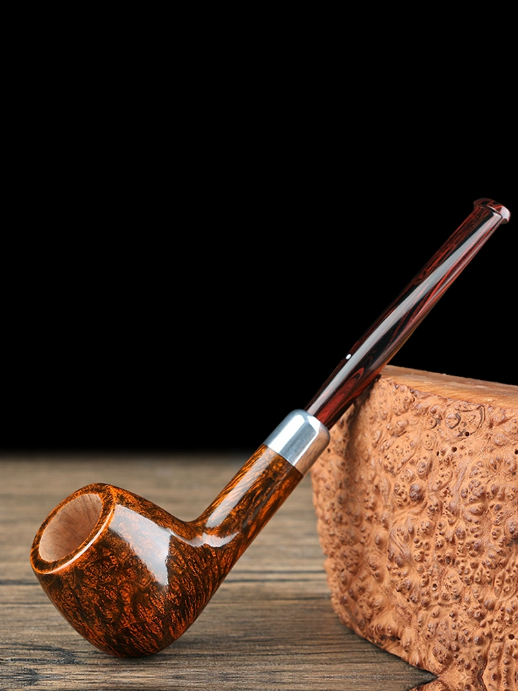 Pfeife aus spanischem Bruyère-Holz mit Cumberland-Mundstück