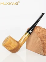 Olivenholz Pfeife Set mit Reinigungszubehör