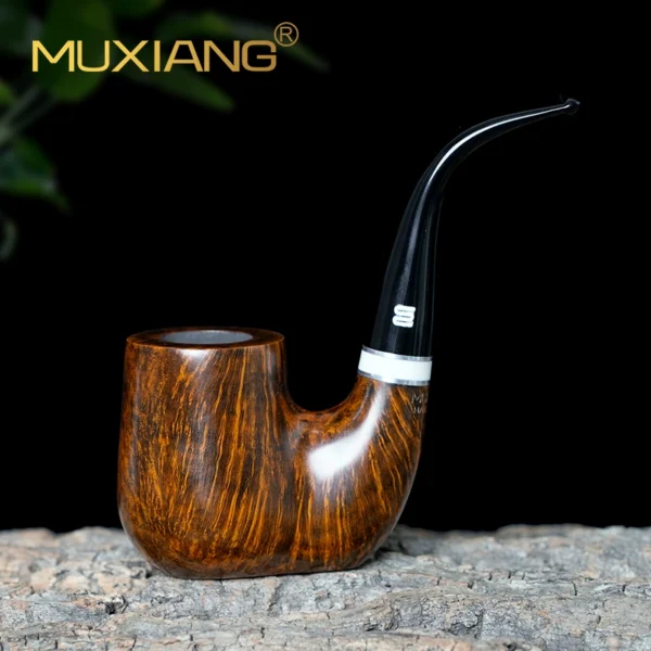 Klassische dunkelbraune Sherlock Holmes Pfeife