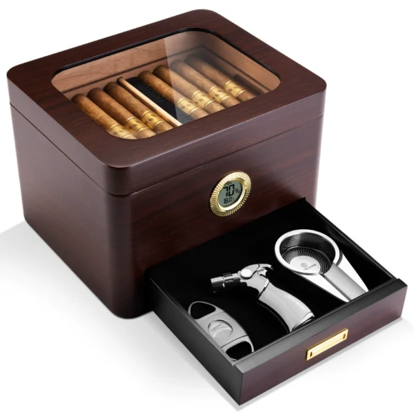 Tischhumidor mit digitalem Hygrometer