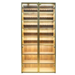 Wandmontierte Pfeifenvitrine