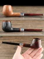 Pfeife aus spanischem Bruyère-Holz mit Cumberland-Mundstück