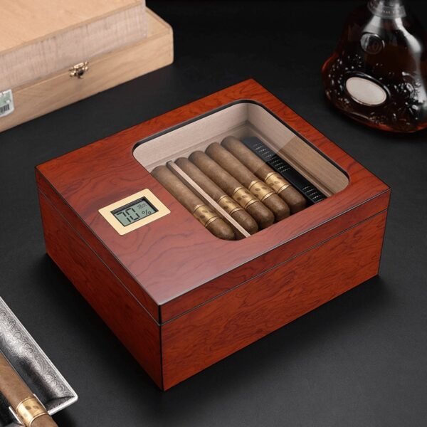 Großes Fassungsvermögen Zedernholz Zigarrenhumidor