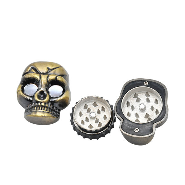 Individualisierbarer Grinder Totenkopf 3-teilig