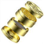 Großhandel für 63-mm-Metall-Grinder aus Zinklegierung mit feiner Bitcoin-Gravur