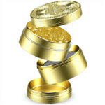 Großhandel für 63-mm-Metall-Grinder aus Zinklegierung mit feiner Bitcoin-Gravur