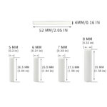 5/6/7/8mm Aktivkohlefilter