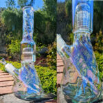 Anpassbarer Perkolator Dab Rig Bong – 14-mm-Kopf